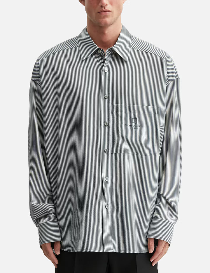 Black Stripe Over Size Shirt