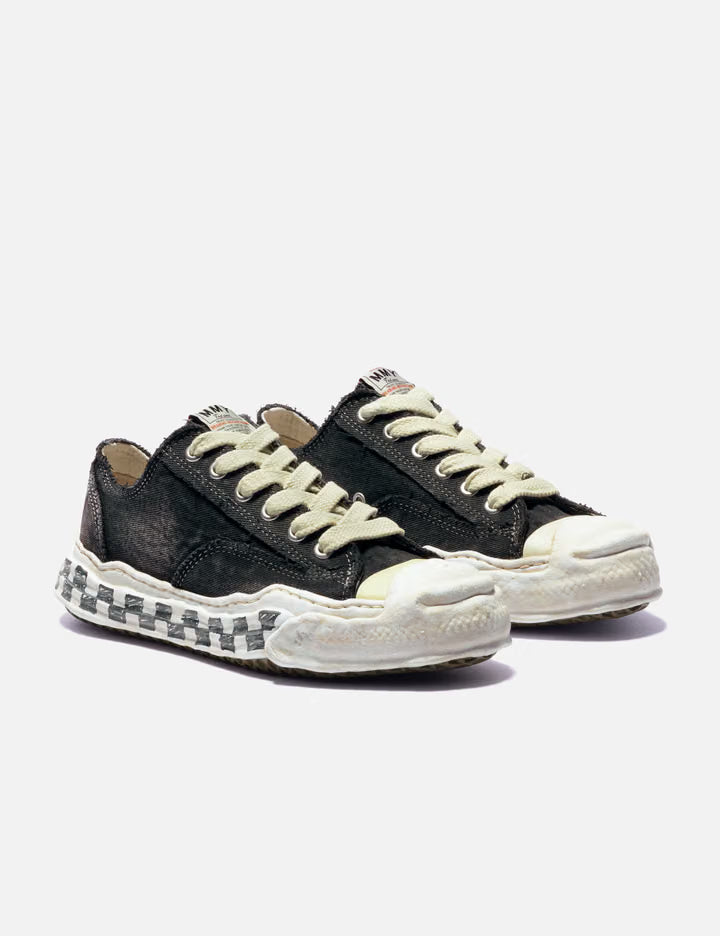Blakey Bleached Canvas Low-Top Sneakers
