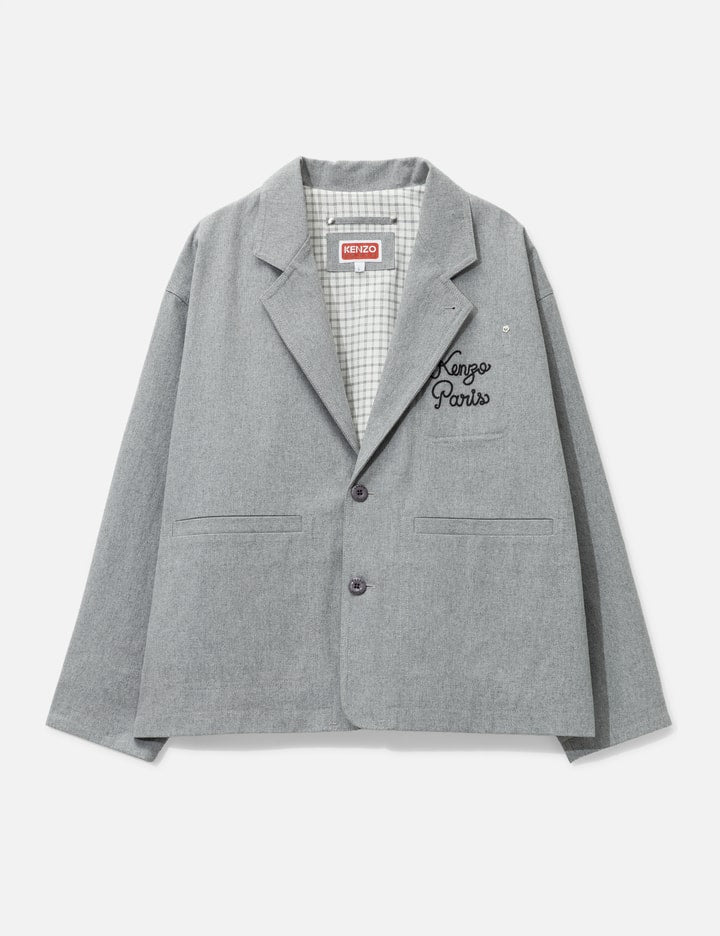 'Kenzo Paris Chainstitch' Embroidered Workwear Jacket