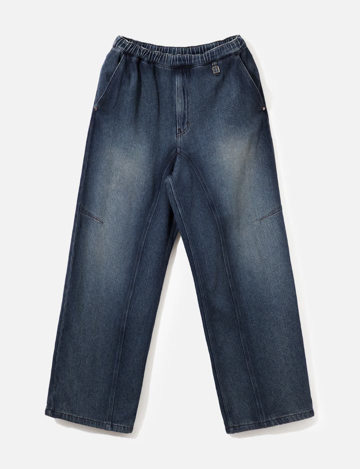 Blue Banding Denim Pants