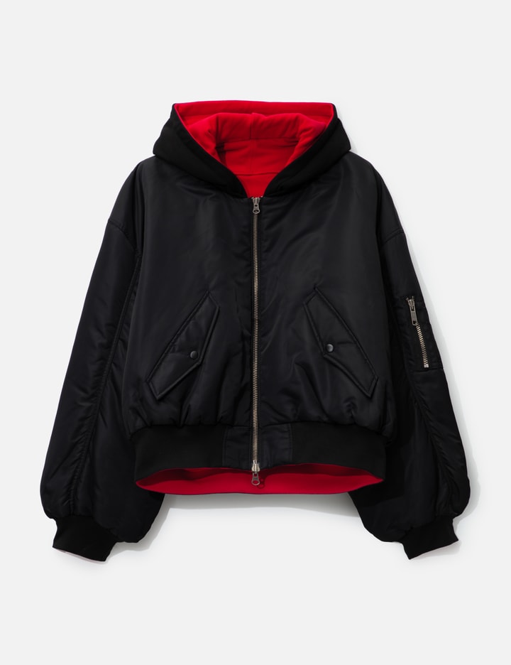 Reversible Hooded MA-1 Jacket