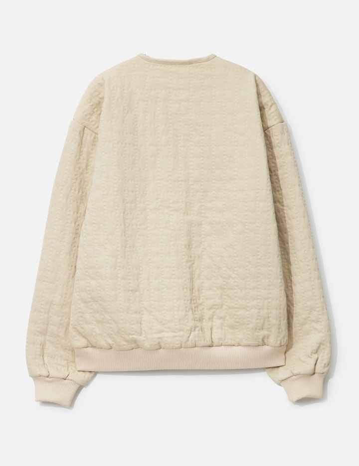 Ivory Poofy Bomber Jacket