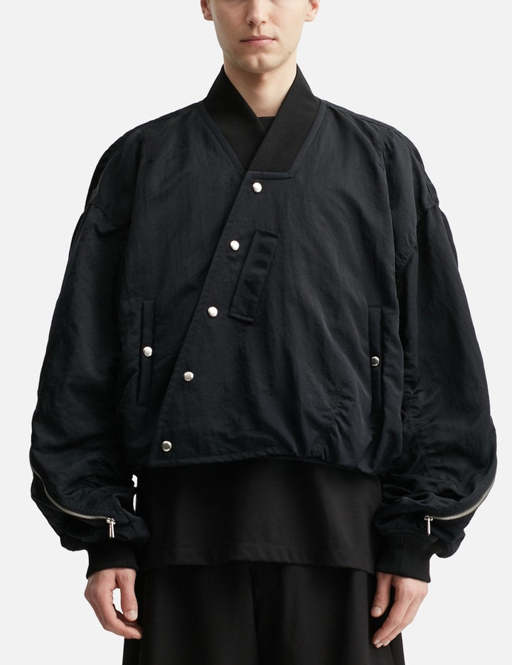 BIAS CUT CROP MA-1 JACKET