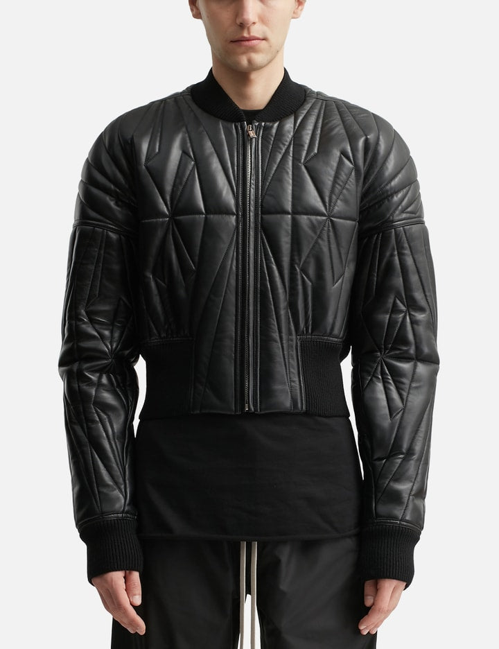 Moncler + Rick Owens Geocamo Nappa Leather Bomber Jacket