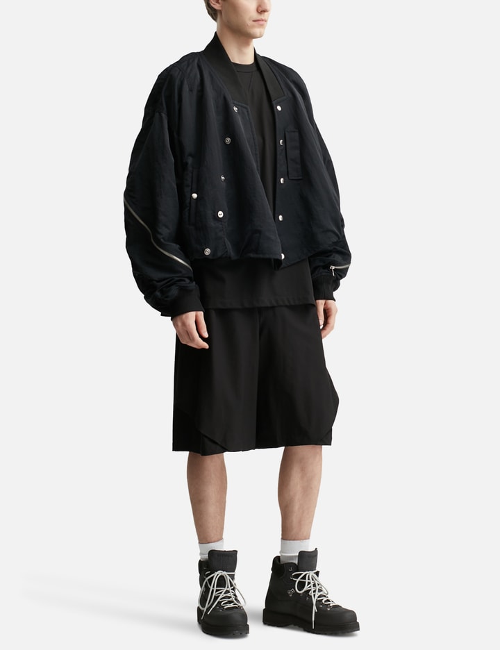 BIAS CUT CROP MA-1 JACKET