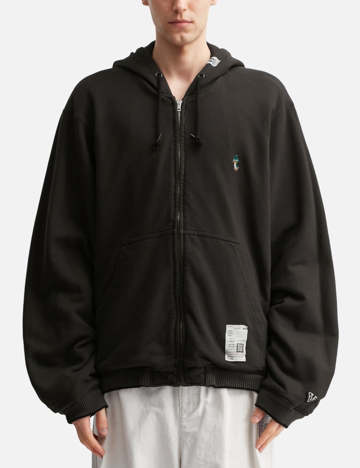 Reversible Hoodie Layered Souvenir Jacket