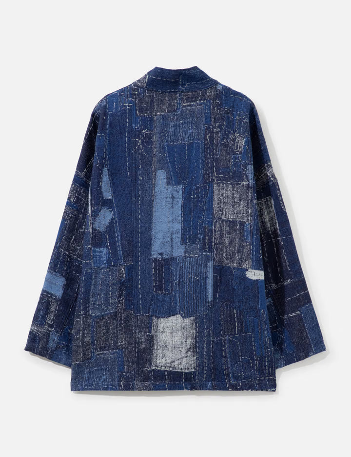 Boro Jacquard Haori Jacket Rinse