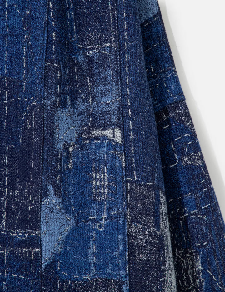 Boro Jacquard Haori Jacket Rinse