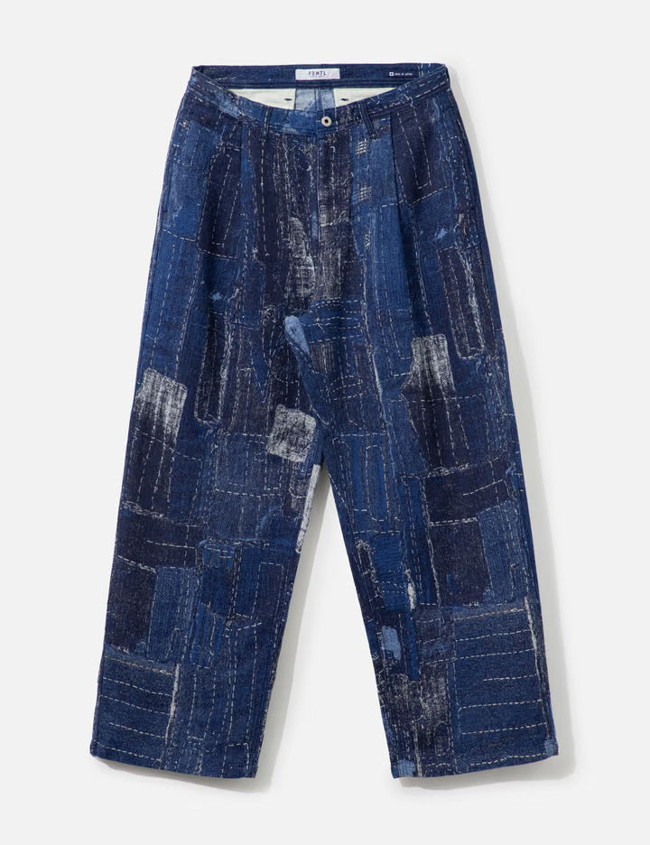 Boro Jacquard Wide Pants Rinse