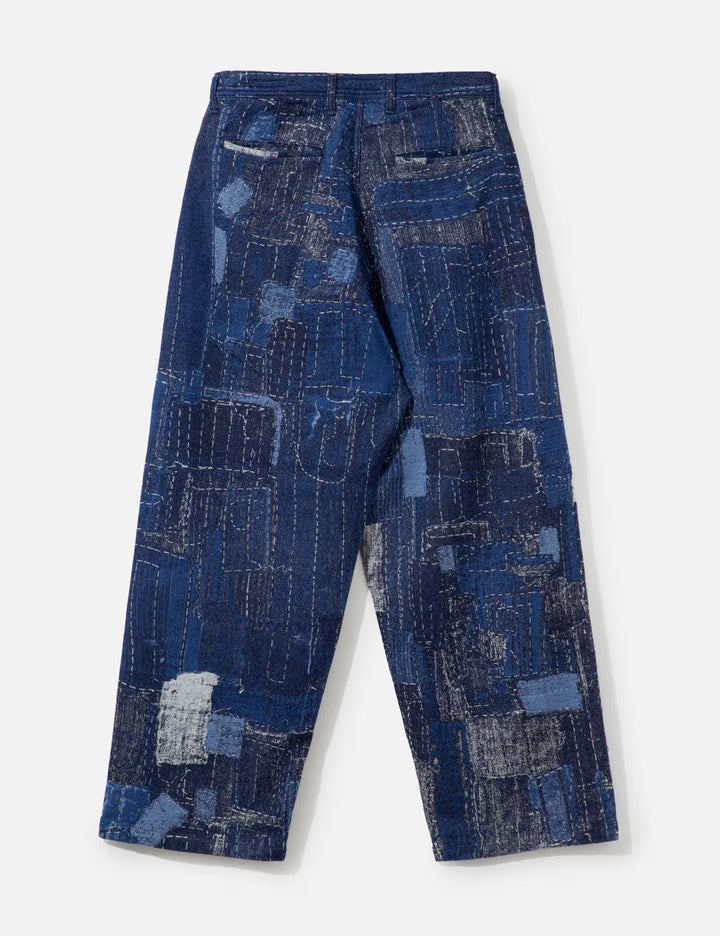 Boro Jacquard Wide Pants Rinse