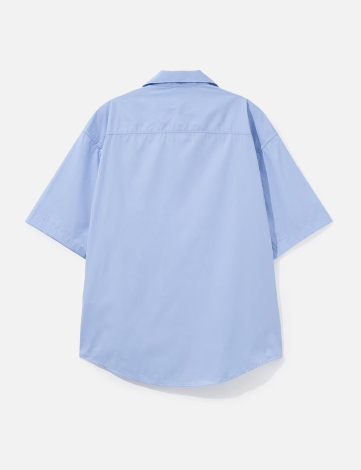 Boxy Cotton Short-Sleeve Shirt With Ami De Coeur Tulip