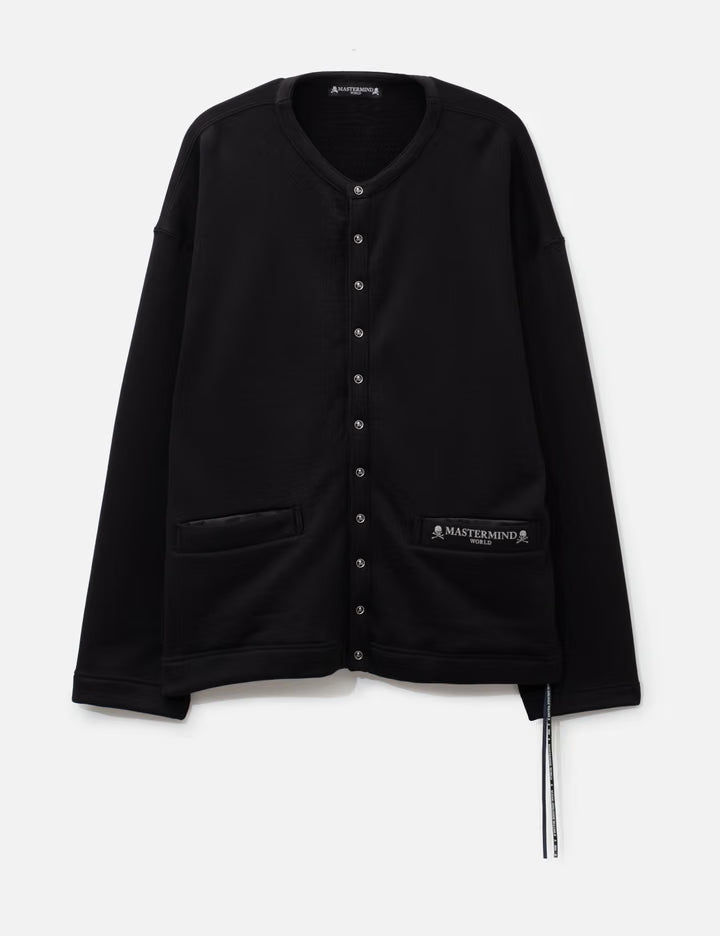 Boxy Loopwheel Snap Cardigan