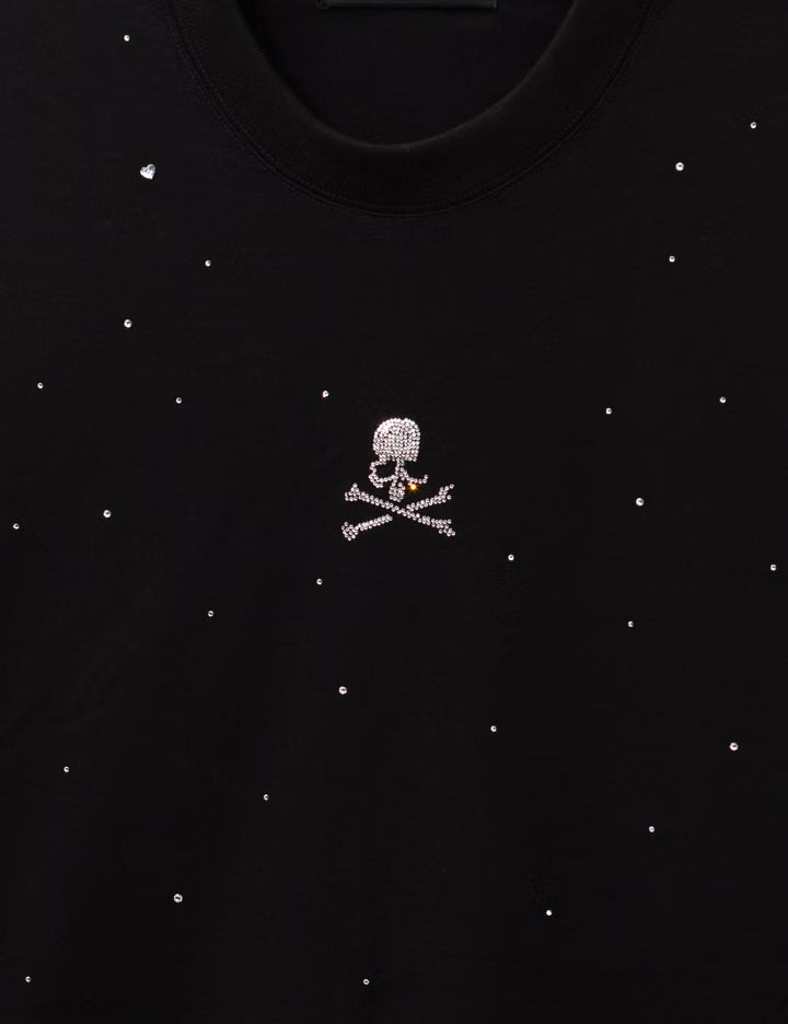 Boxy Swarovski® Crystals LS Tee