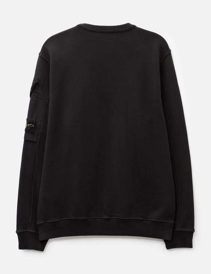 Brushed Organic Cotton Fleece Crewneck Sweatshirt