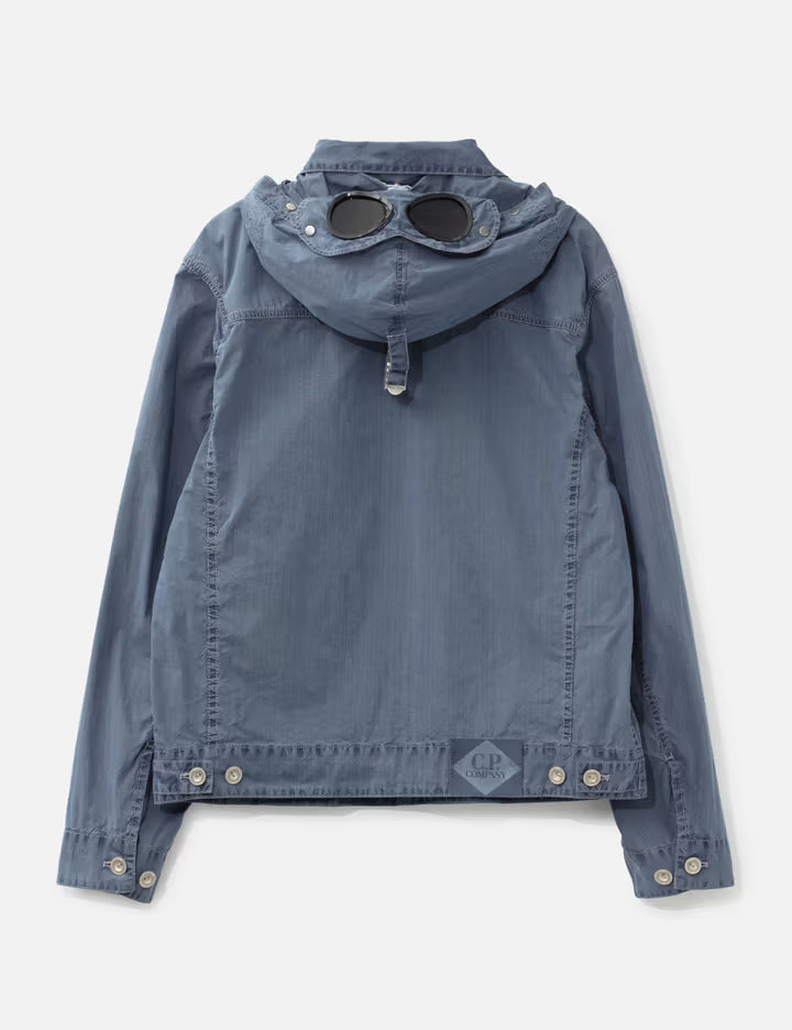 50 Fili Indigo Bleached Goggle Jacket