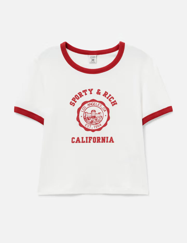 California Emblem Soft Ringer Tee