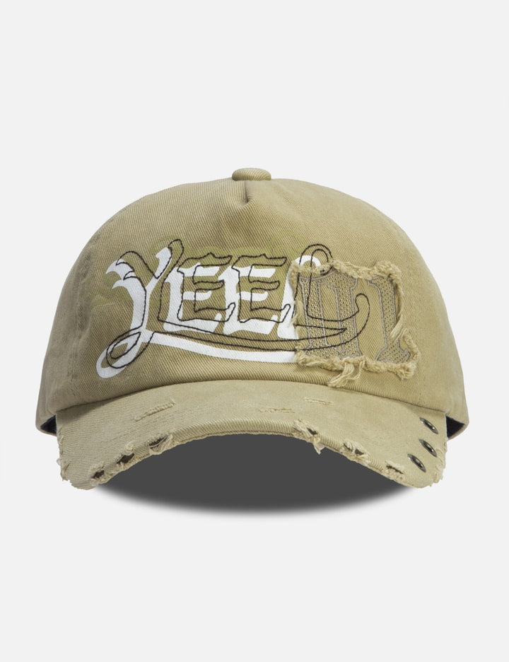 Destroyed Vintage Ball Cap Beige