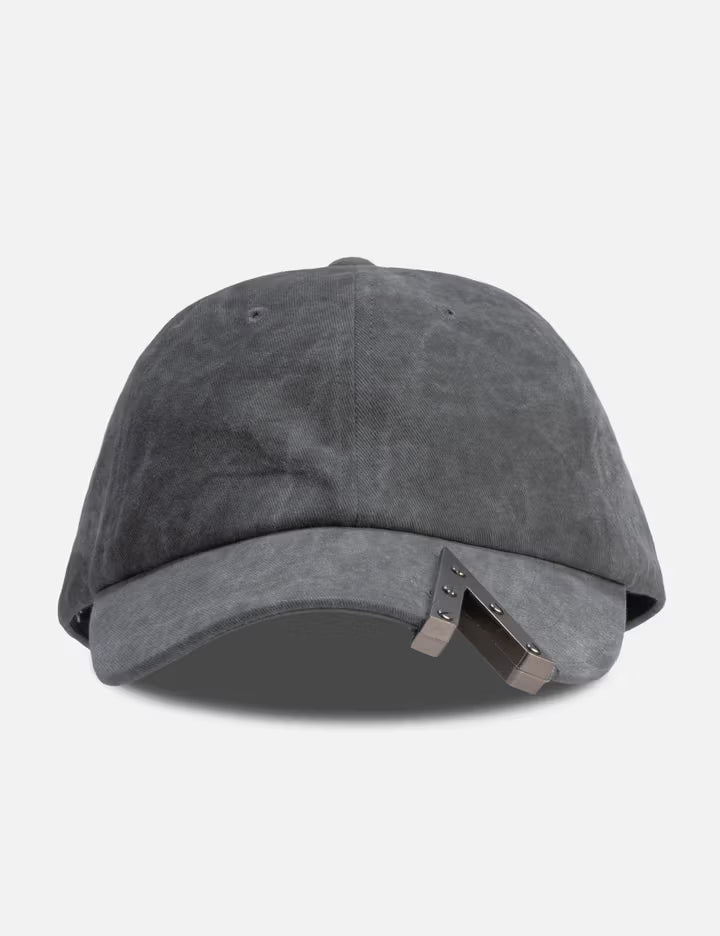 Washed Metal Cut Cap