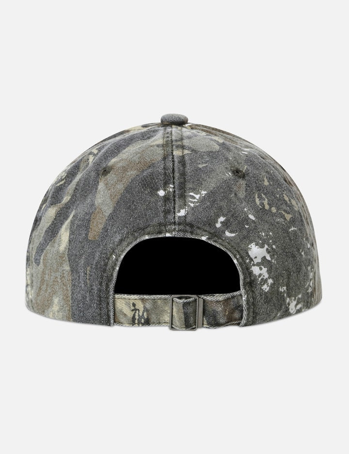 "Aly Distressed Logo Tree Camo" Washed Cap