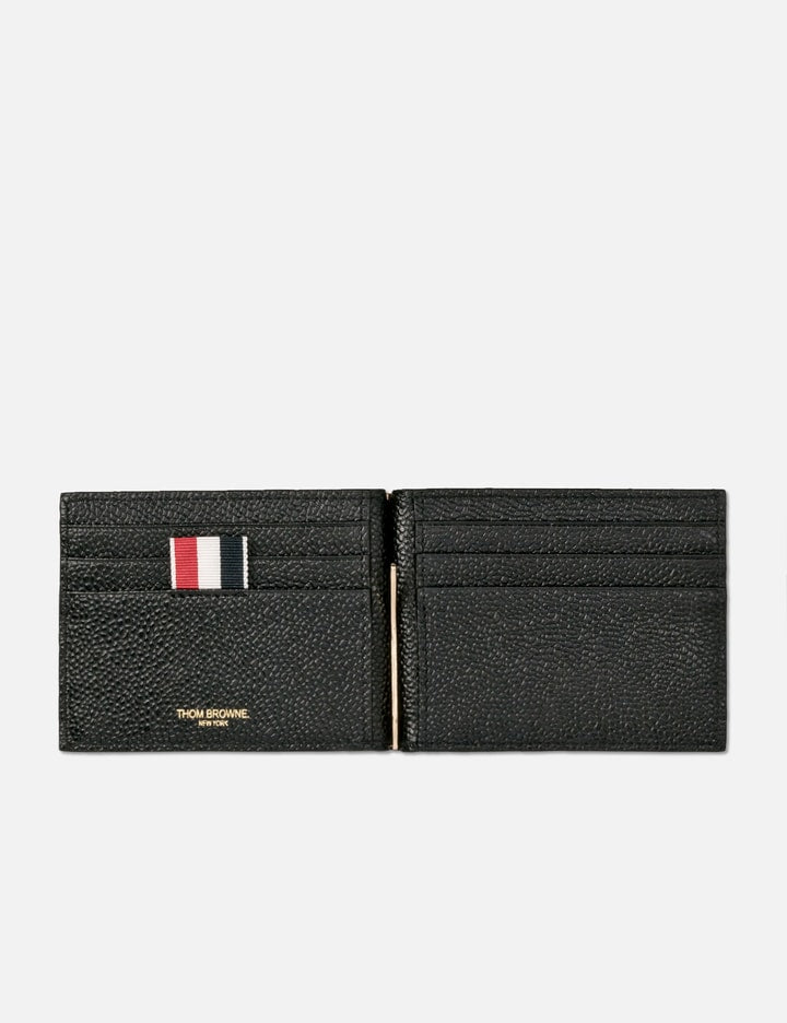 Money Clip Wallet in Black Pebble Grain