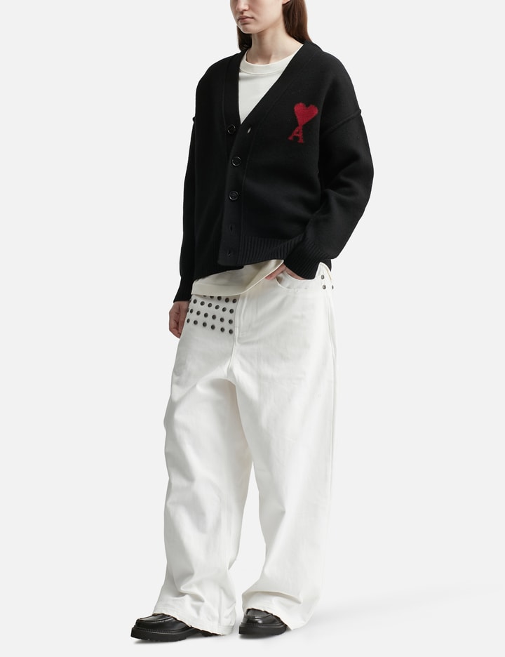 Cardigan With Contrasted Ami De Coeur