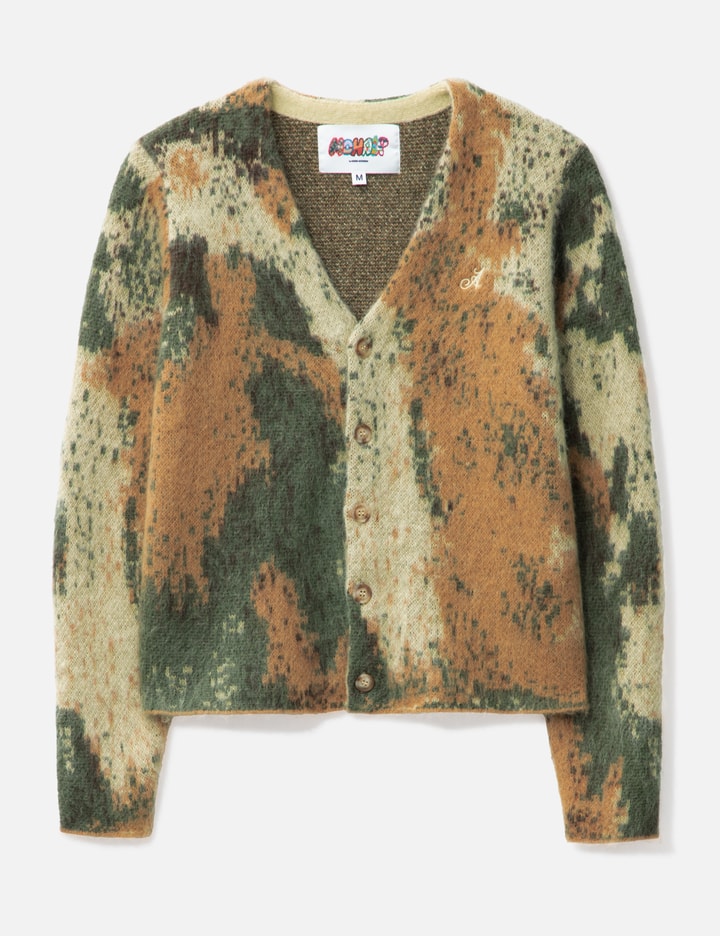 Camo Mohair Cardigan