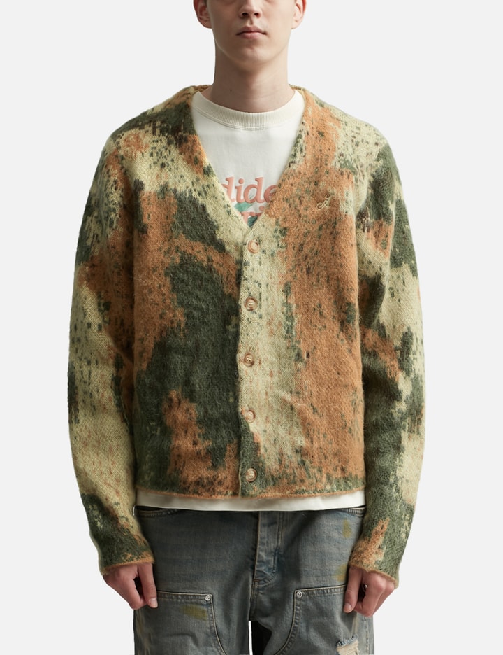 Camo Mohair Cardigan