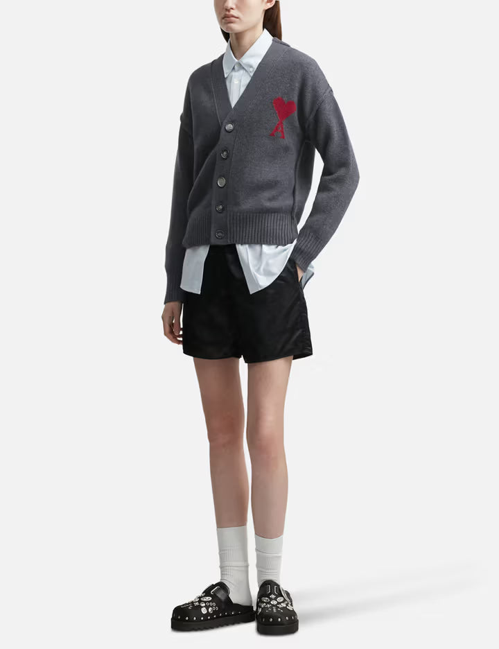 Cardigan With Contrasted Ami De Coeur