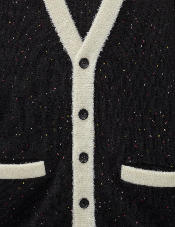 Cashmere Tweed Cardigan Oversized