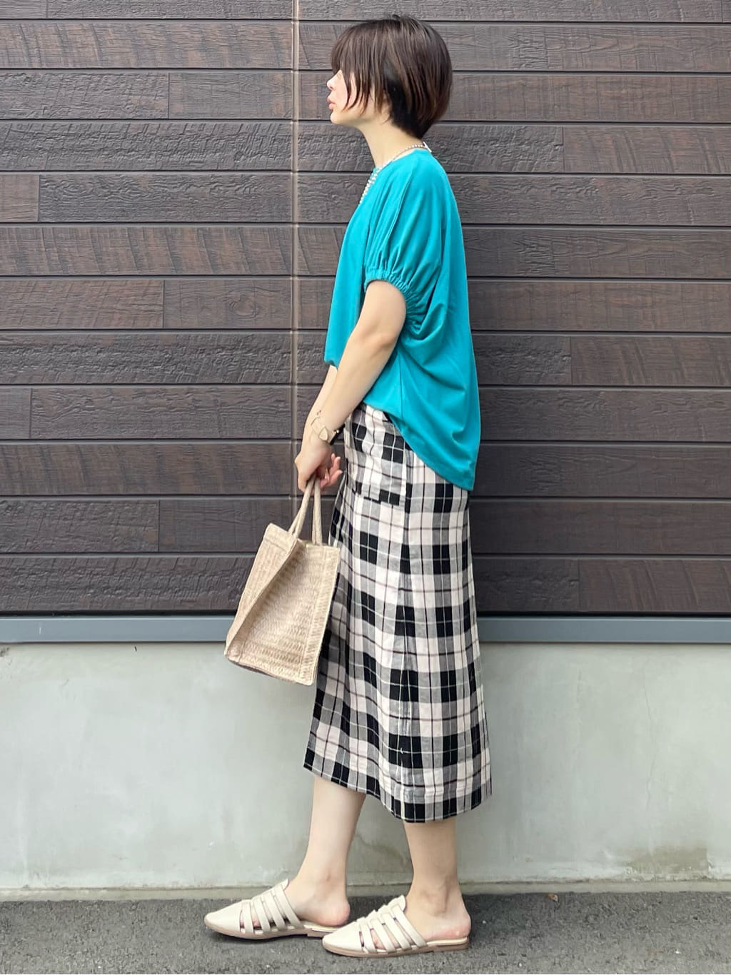 Yokoyama Linen Tight Skirt