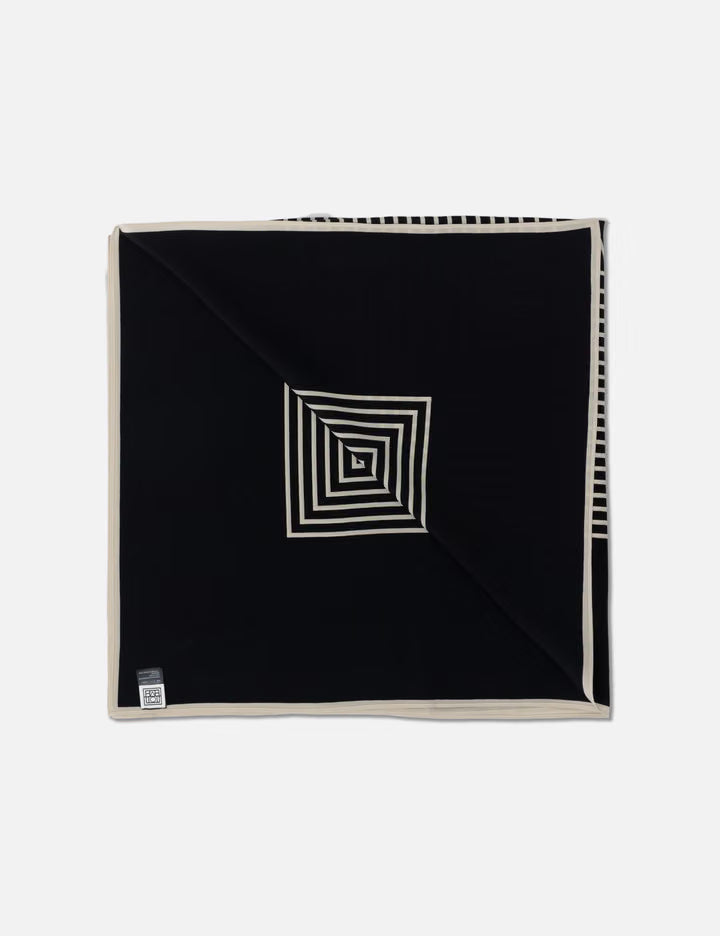 Centered Monogram Silk Scarf