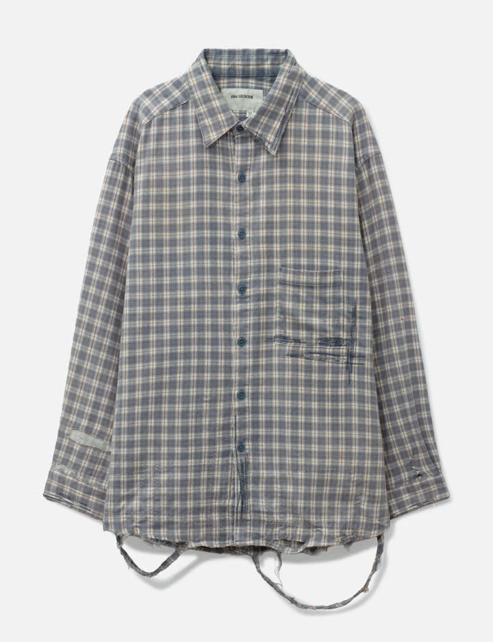 Check Remade Wide Shirts