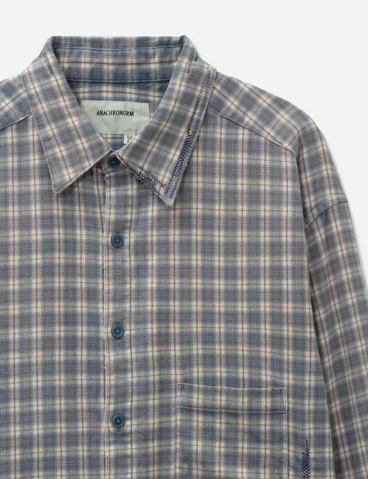 Check Remade Wide Shirts