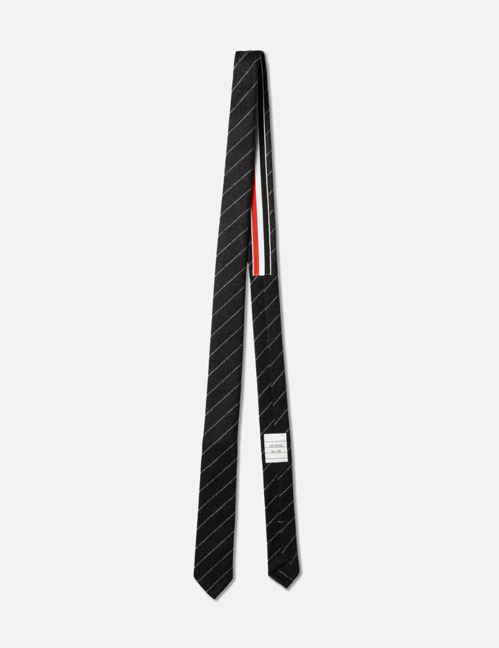 Classic Tie In Chalk Stripe Flannel
