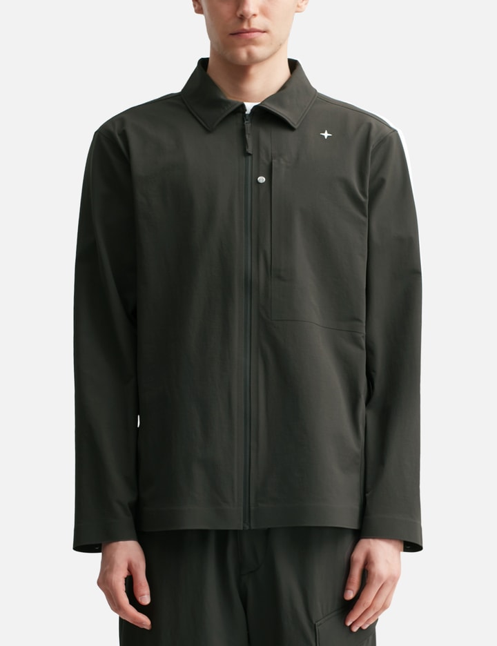 Textured Stretch Nylon Stellina Overshirt