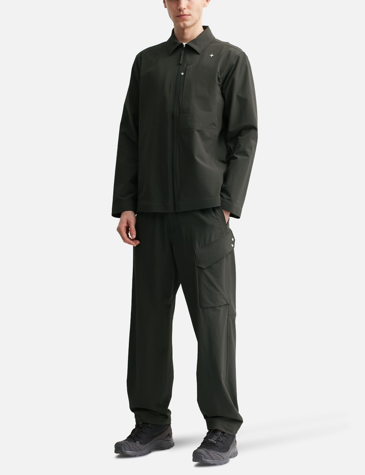 Textured Stretch Nylon Stellina Overshirt