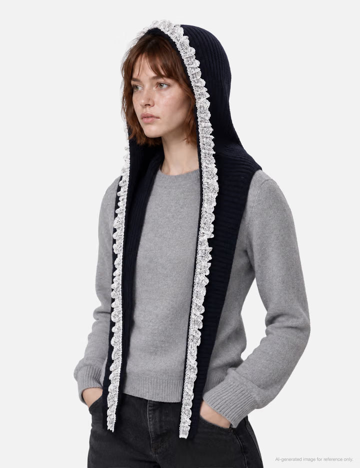 Compact Wool Balaclava Lace