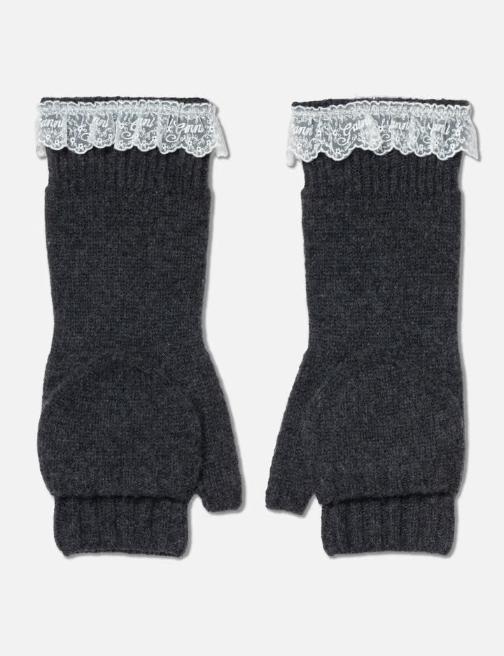 Compact Wool Lace Mittens