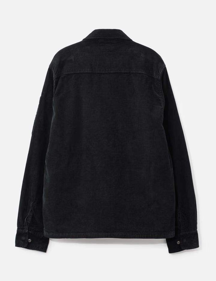 Corduroy Lens Zipped Overshirt