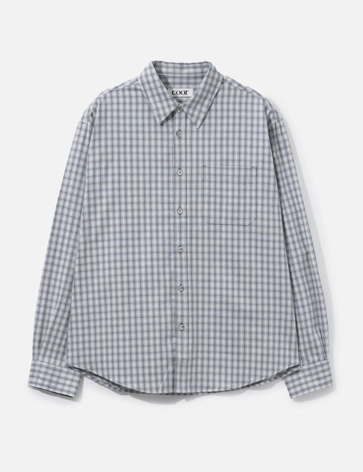 Cotton Blue Tartan Check Shirt