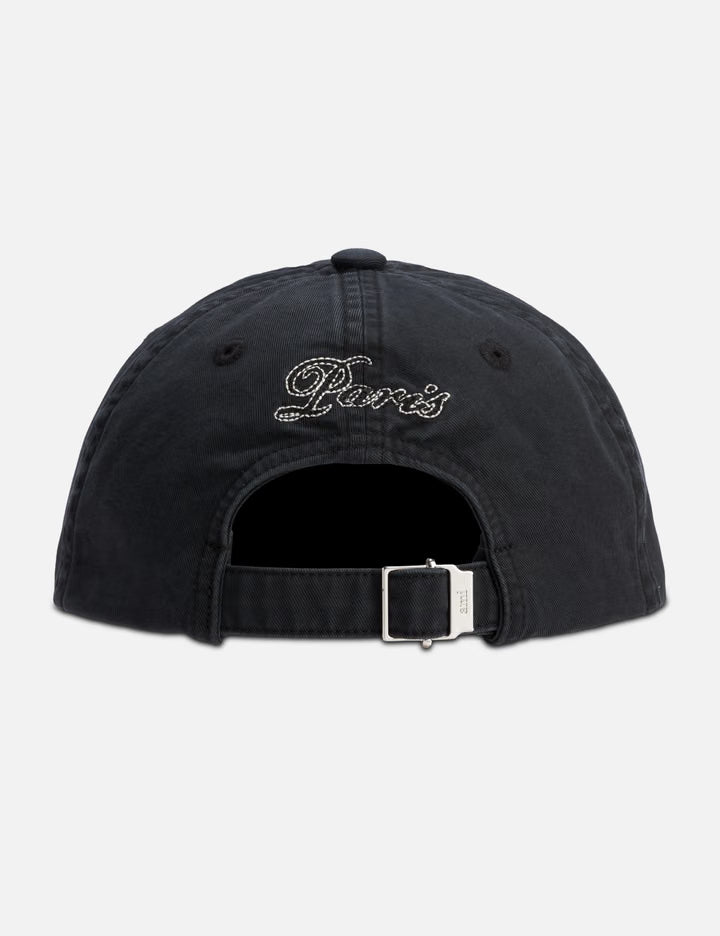 Cotton Cap With Ami Paris Embroidery