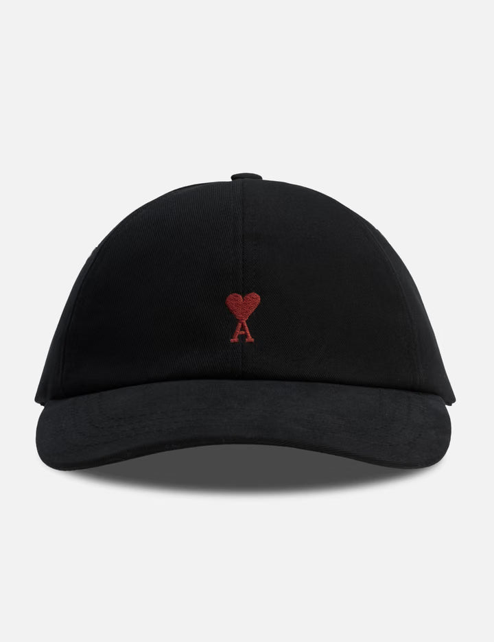 Cotton Cap With Red Ami De Coeur