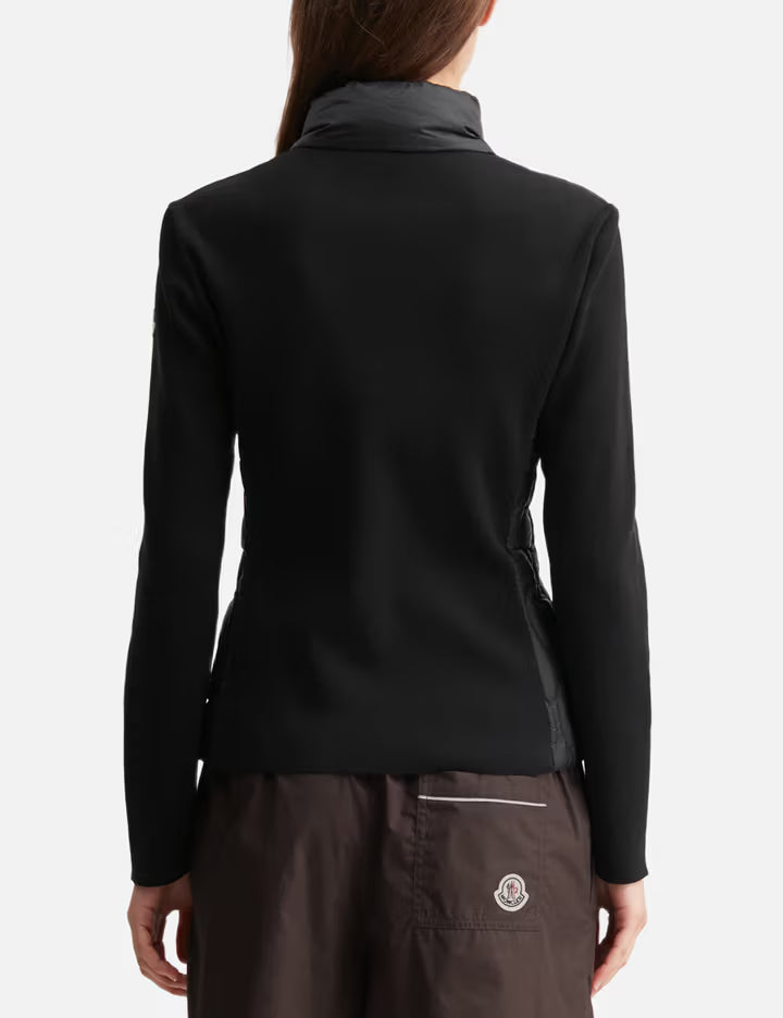 Cotton Padded Zip-Up Cardigan
