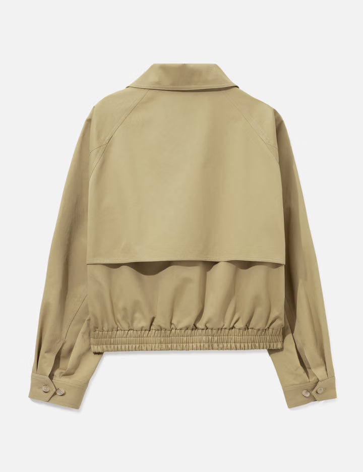 Cotton Stand Collar Blouson