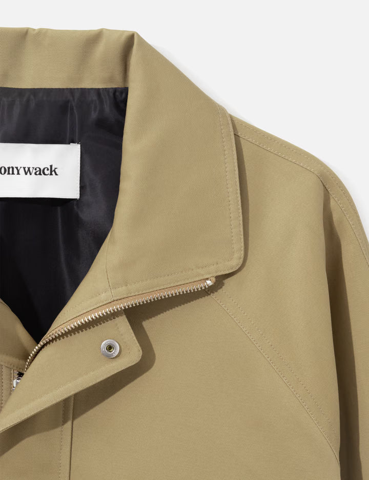 Cotton Stand Collar Blouson