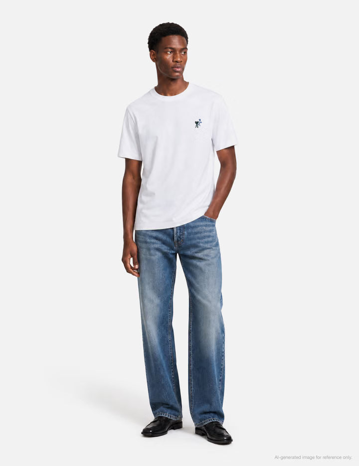 Cotton T-Shirt With Ami De Coeur Tulip