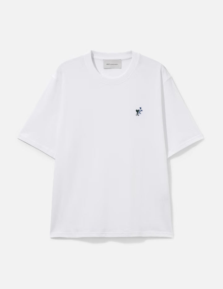 Cotton T-Shirt With Ami De Coeur Tulip