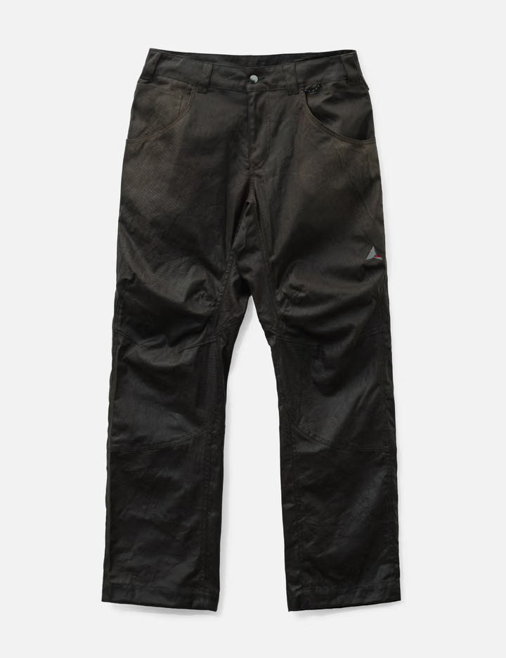 Crimp Shaped Waxed Cotton Pants