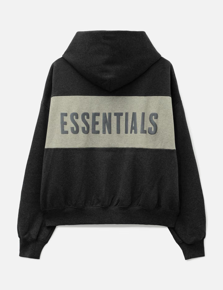 Cropped Relaxed Panelled Hoodie