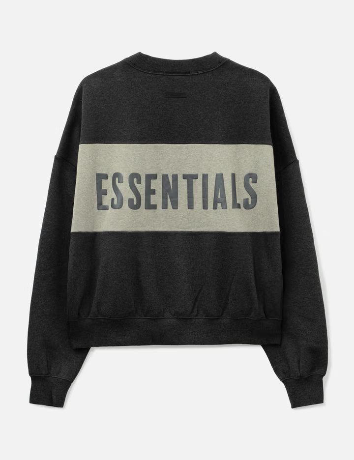Cropped Relaxed Panelled Sweatshirt